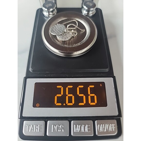 925 Sterling Silver Cubic Zirconia Dangling Pierced Earrings Vintage - Picture 10 of 10